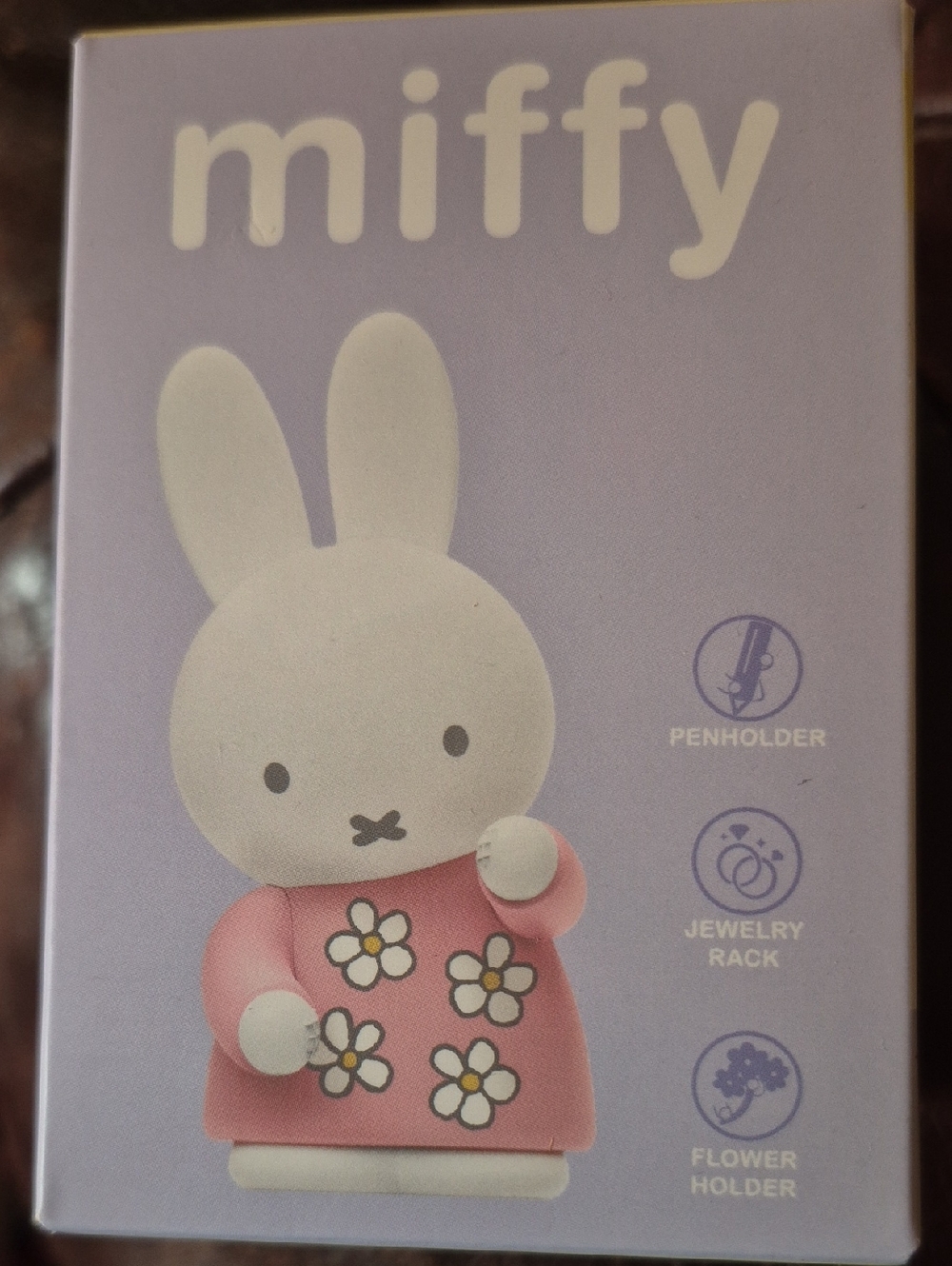 Miffy White Bunny Penholder & Jewelry Rack in Pink